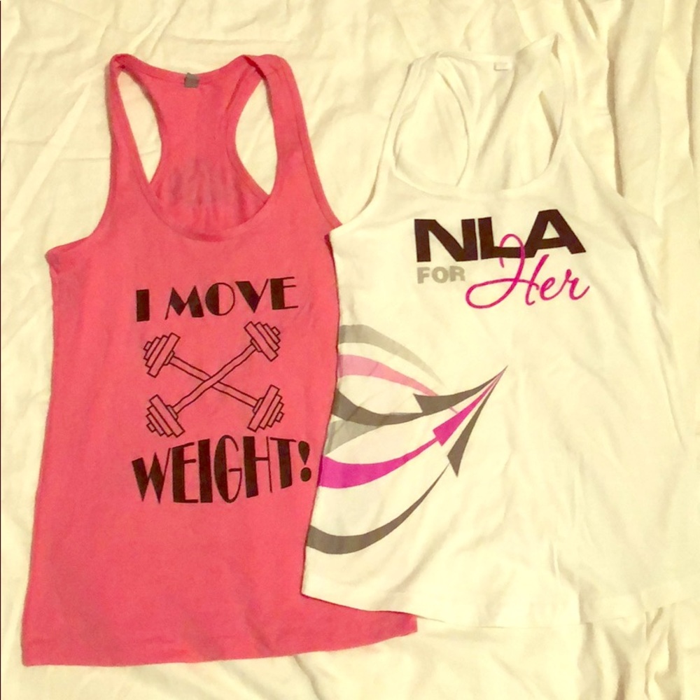 2 racerback workout tank tops